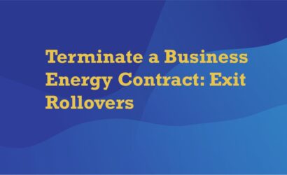terminate a business energy contract